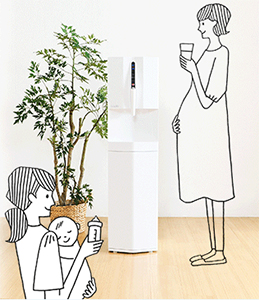 調乳に便利な温度調節機能付きのサーバー